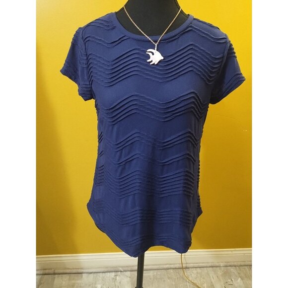 Vera Wang Short Sleeve Top S - Picture 1 of 5
